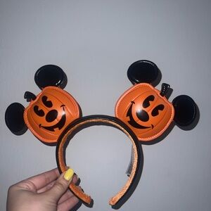 Halloween Pumpkin Leather Ears